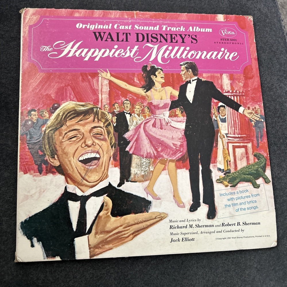 Original Cast Soundtrack Album Walt Disney The Happiest Millionaire 1967
